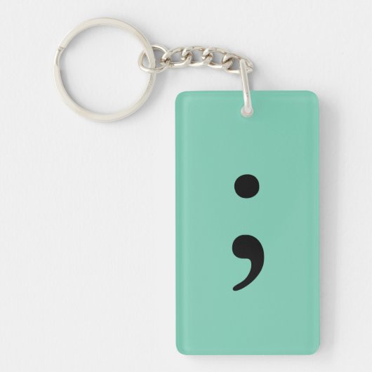 Semicolon Sleutelhanger (Voorkant)