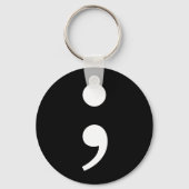 Semicolon Sleutelhanger (Voorkant)