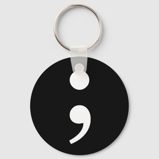 Semicolon Sleutelhanger (Voorkant)