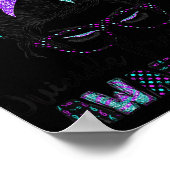 Semicolon Suicide Awareness Messy Hair Bun for Wom Poster (Hoek)