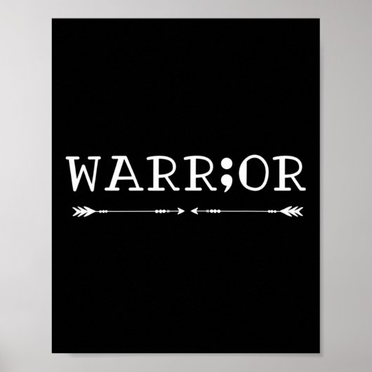 Semicolon Suicide Awareness Poster (Voorkant)