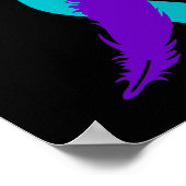 Semicolon Suicide Awareness Ribbon Poster (Hoek)