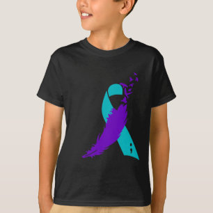 Semicolon Suicide Awareness Ribbon T-shirt