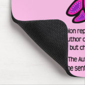 Semicolon Suicide/Depression Awareness Butterfly Muismat (Hoek)