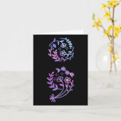 Semicolon Suicide Prevention Awareness Flower Blau Kaart (Gele Bloem)