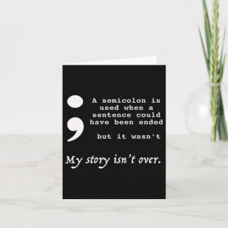 Semicolon Suicide Prevention Awareness Kaart