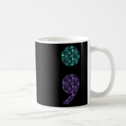 Semicolon Suicide Prevention Awareness Koffiemok (Rechts)