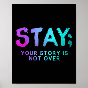 Semicolon Suicide Prevention Awareness Month Poster