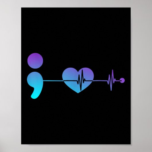 Semicolon Suicide Prevention Awareness Poster (Voorkant)