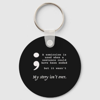 Semicolon Suicide Prevention Awareness Sleutelhanger