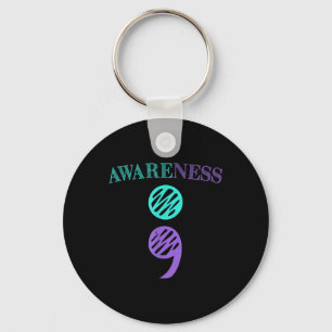 Semicolon Suicide Prevention Awareness Sleutelhanger