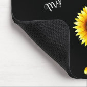 Semicolon Sunflowe verspreidt de geestelijke gezon Muismat (Hoek)