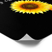 Semicolon Sunflowe verspreidt de geestelijke gezon Poster (Hoek)