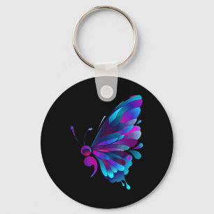 Semicolon Symbool Geestelijke Gezondheid Zelfmoord Sleutelhanger