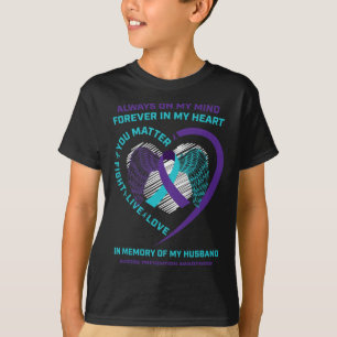 Semicolon ter nagedachtenis aan de Husnd Suicide P T-shirt