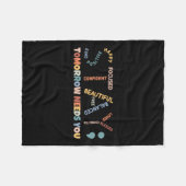 Semicolon Tomorrow heeft je mentale gezondheid nod Fleece Deken (Voorkant (Horizontaal))