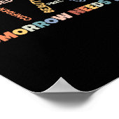 Semicolon Tomorrow heeft je mentale gezondheid nod Poster (Hoek)