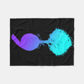 Semicolon Tree Suicide Prevention Awareness Fleece Deken (Voorkant (Horizontaal))