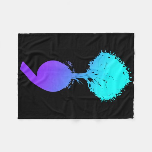 Semicolon Tree Suicide Prevention Awareness Fleece Deken (Voorkant (Horizontaal))
