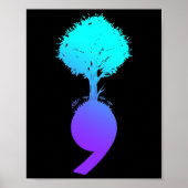 Semicolon Tree Suicide Prevention Awareness Poster (Voorkant)