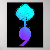 Semicolon Tree Suicide Prevention Awareness Poster (Voorkant)