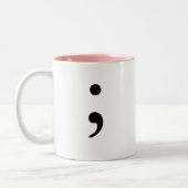 Semicolon Tweekleurige Koffiemok (Links)