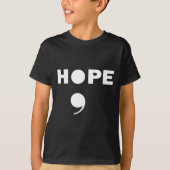 Semicolon zelfmoordbewustzijn voor een mentale sup t-shirt (Voorkant)