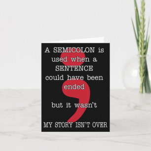 Semicolon Zelfmoordpreventie Bewustheid Mijn verha Kaart