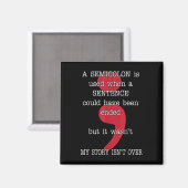 Semicolon Zelfmoordpreventie Bewustheid Mijn verha Magneet (Voorkant / Achterkant)