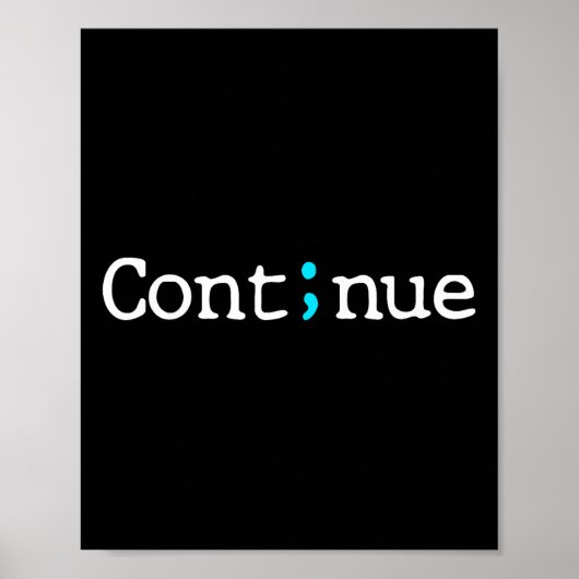 Semicolon zet zelfmoordpreventie voort Mo Poster (Voorkant)