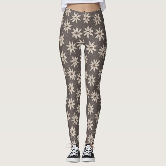 semigranietbruin leggings (Voorkant)