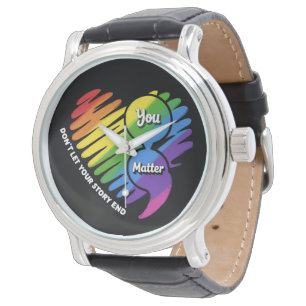 Semikolon LGBTQ Suïcidepreventie Mentale Gezondhei Horloge