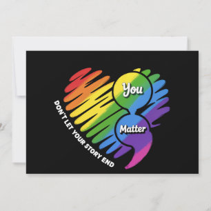 Semikolon LGBTQ Suïcidepreventie Mentale Gezondhei Kaart