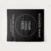 Seminar Event Party Bedrijf Logo Business Achtergr Wandkleed (Voorkant (horizontaal))