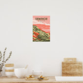 Seminoe State Park Wyoming Retro  Poster (Keuken)