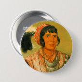 Seminole Cheif, Osceloa Ronde Button 7,6 Cm (Voorkant /achterkant)