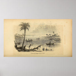 Seminolen op de St. Johns River Poster