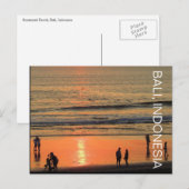 seminyak strandmensen briefkaart (Voorkant / Achterkant)