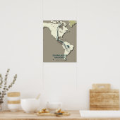 Semipalmated Sandpiper Migration Map – Minimalisti Poster (Keuken)