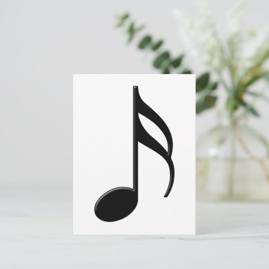 Semiquaver - Sixtetiende aantekensymbool Briefkaart (Staand voorkant)