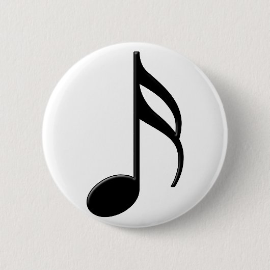 Semiquaver - Sixtetiende aantekensymbool Ronde Button 5,7 Cm (Voorkant)