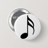 Semiquaver - Sixtetiende aantekensymbool Ronde Button 5,7 Cm (Voorkant /achterkant)