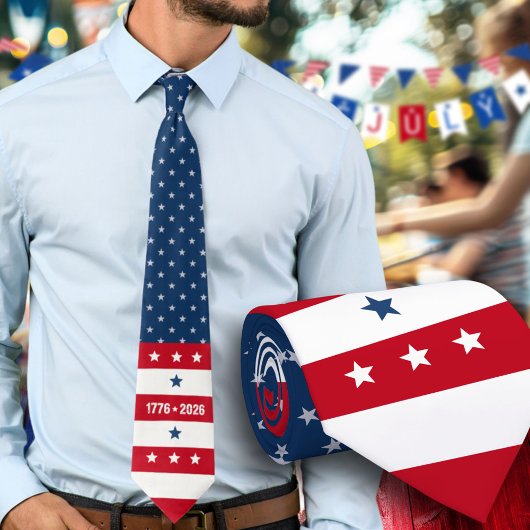 Semiquincentennial 1776 2026 250th Celebration Stropdas