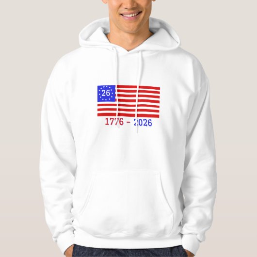 SEMIQUINCENTENNIAL: 1776 - 2026 HOODIE (Voorkant)