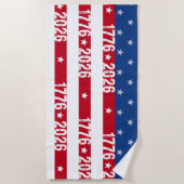 Semiquincentennial 4th Of July 1776 2026 Celebrate Strandlaken (Voorkant)