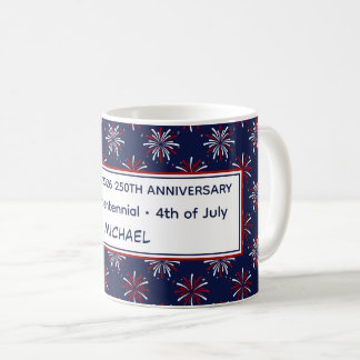 Semiquincentennial Amerikaanse 250e verjaardag vuu Koffiemok