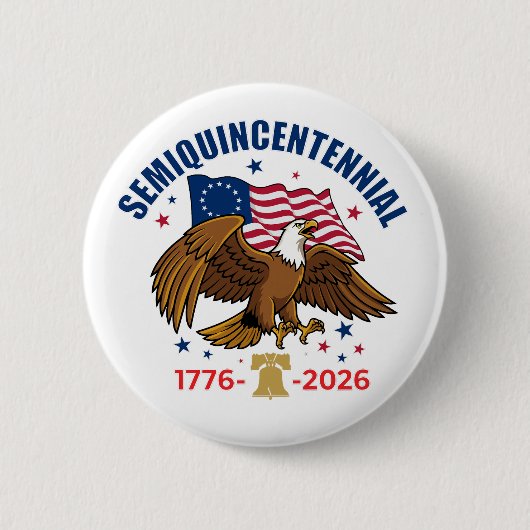 Semiquincentennial Bald Eagle Button (Voorkant)