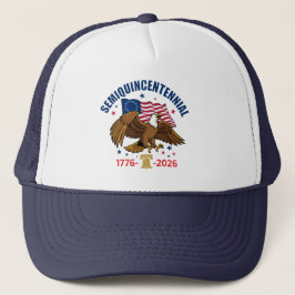 Semiquincentennial Bald Eagle Hat Trucker Pet