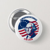 Semiquincentennial George Washington Button (Voorkant /achterkant)