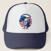 Semiquincentennial George Washington-hoed Trucker Pet (Voorkant)